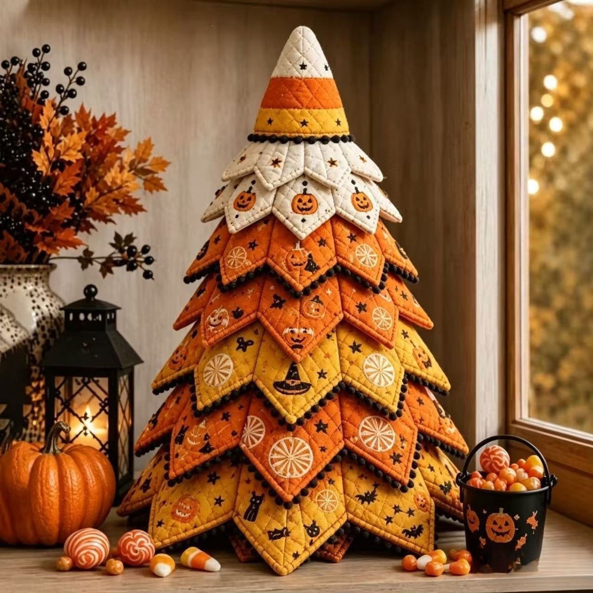 🔥LAST DAY 50% OFF - 🎄🧵DIY Quilted Christmas Tree Kit – Handmade Fabric Holiday Tabletop Tree Decor