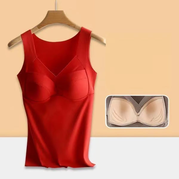 💓Thermal underwear with builat in chest pad