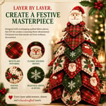 🔥LAST DAY 50% OFF - 🎄🧵DIY Quilted Christmas Tree Kit – Handmade Fabric Holiday Tabletop Tree Decor