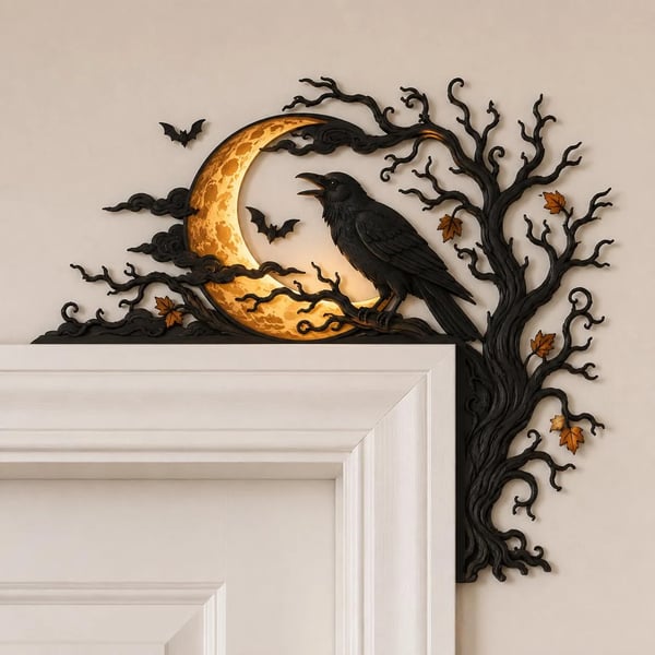 š¦āā¬š Raven Moon Halloween Corner Decor