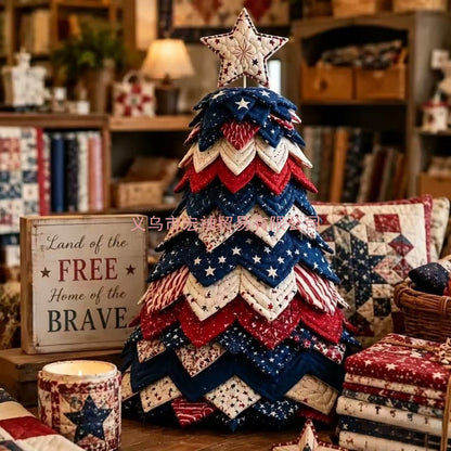 🔥LAST DAY 50% OFF - 🎄🧵DIY Quilted Christmas Tree Kit – Handmade Fabric Holiday Tabletop Tree Decor