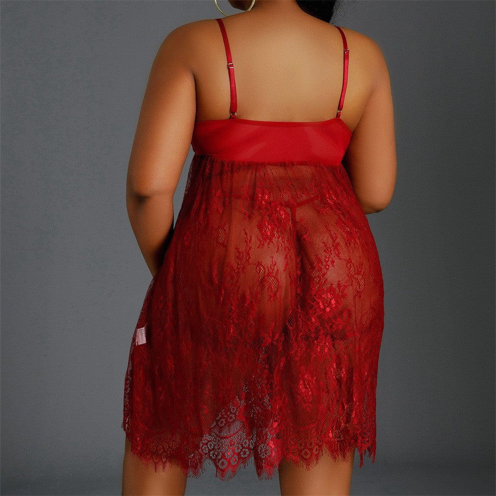 ✨ Elegant Lace Babydoll Sleepwear for Curvy Women  Feel Beautiful, Confident & Comfortable Every Night