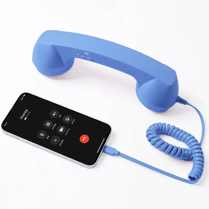 🥳2026 TOP-VERKAUF🥳💞50.000+ VERKAUFT!📞✨ Weihnachts-Sale – Nur 9,99 £! Retro Telefonhörer – Blockiert bis zu 99% der Telefonstrahlung. Klassisches Gefühl, moderner Type-C-Anschluss – Sicherere lange Anrufe! 🛡️🎄