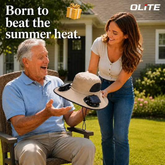 Wireless Solar-Powered Fan Hat – Ideal for Fishing and Hiking – Men's Accessory / Father's Day Gift