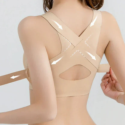 🔥Time-limited special offer💕Women's Front Closure Seamless Back Support Posture Bra🎁