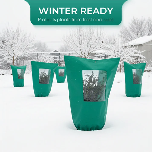 🧶✨Freeze Protection Winter Plant Cover with Zipper & Drawsting