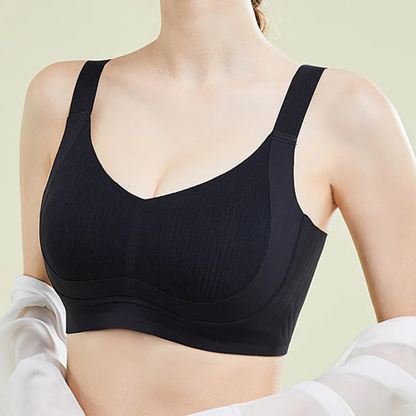 Non-marking, skin-friendly push-up bra without underwire