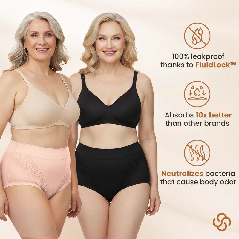 elegant and comfortable high-waisted leak-proof underwear designed for seniors