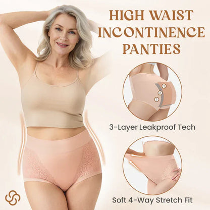 elegant and comfortable high-waisted leak-proof underwear designed for seniors