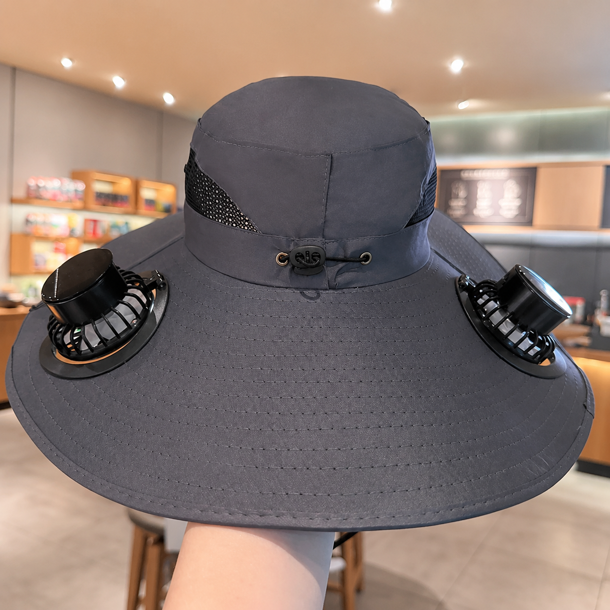 Wireless Solar-Powered Fan Hat – Ideal for Fishing and Hiking – Men's Accessory / Father's Day Gift