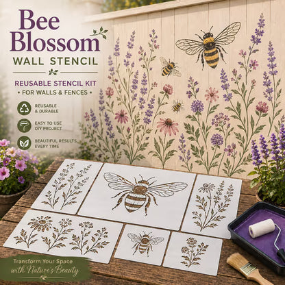 🌿Gartenblumen-Wandschablonen-Set | DIY-Gartenmalvorlagen für jeden Raum
