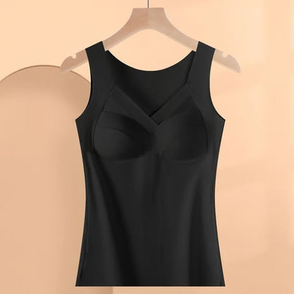 💓Thermal underwear with builat in chest pad