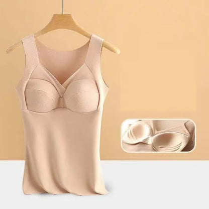 💓Thermal underwear with builat in chest pad