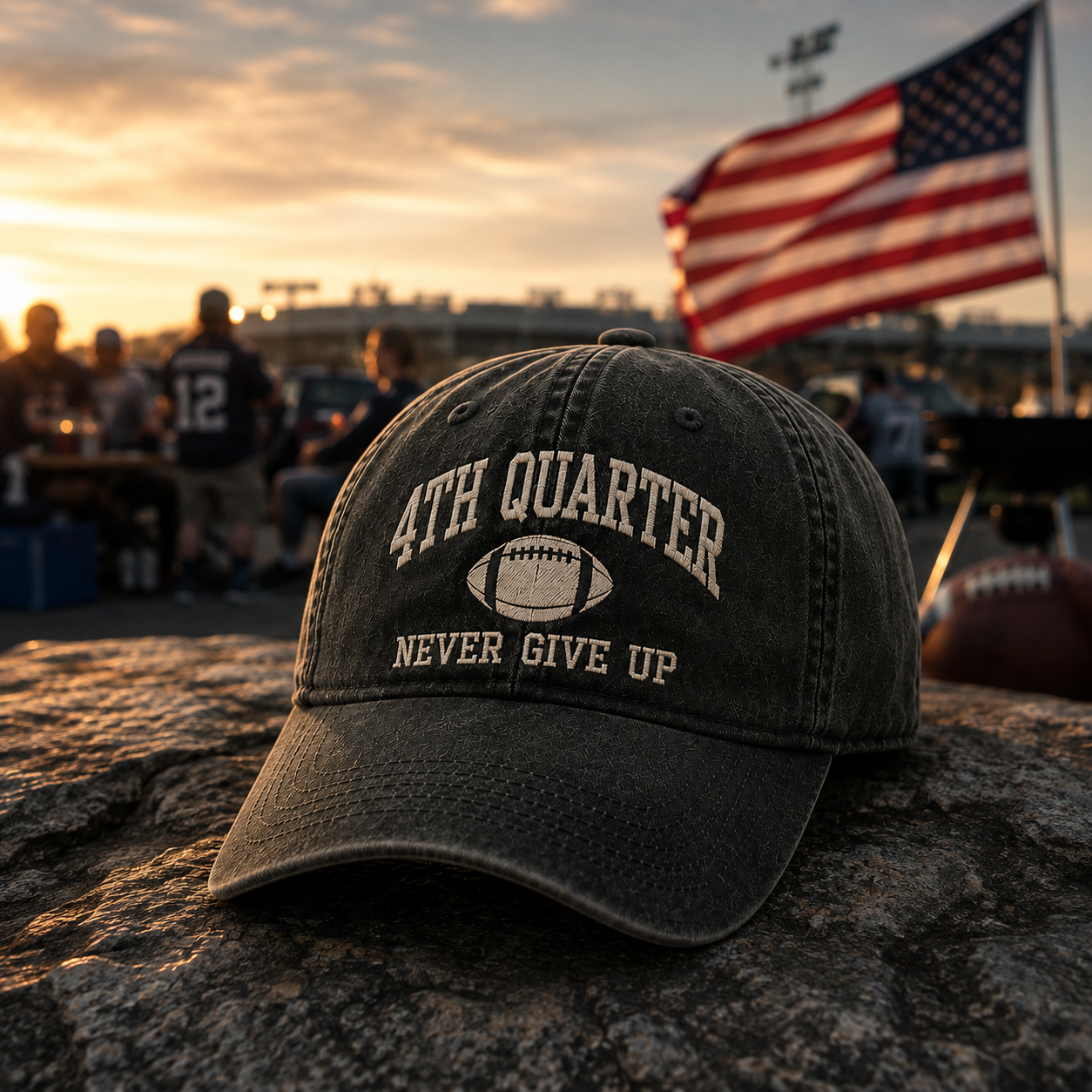 4TH QUARTER. NEVER GIVE UP  For the fans who stay until the final whistle.
