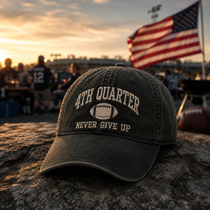 4TH QUARTER. NEVER GIVE UP  For the fans who stay until the final whistle.