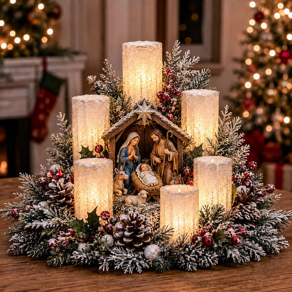 🎄🌟 Plug-&-Play HD-Weihnachtsprojektor – 6 oder 10 festliche Szenen