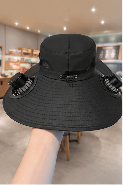 Wireless Solar-Powered Fan Hat – Ideal for Fishing and Hiking – Men's Accessory / Father's Day Gift
