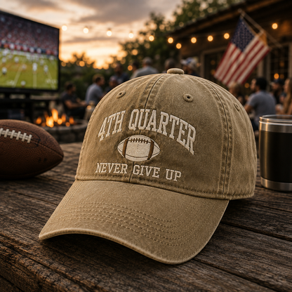 4TH QUARTER. NEVER GIVE UP  For the fans who stay until the final whistle.