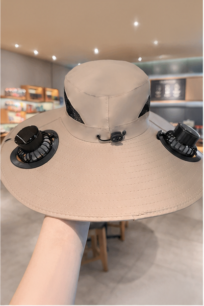 Wireless Solar-Powered Fan Hat – Ideal for Fishing and Hiking – Men's Accessory / Father's Day Gift