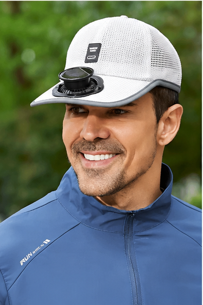 Wireless Solar-Powered Fan Hat – Ideal for Fishing and Hiking – Men's Accessory / Father's Day Gift
