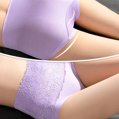 🤩Buy 1 get 3 free🤩- Plus size women's high waist lace panties