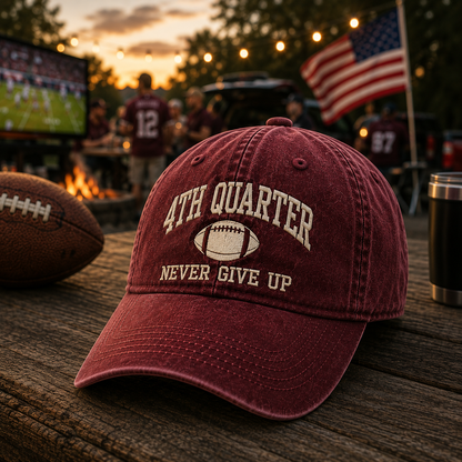 4TH QUARTER. NEVER GIVE UP  For the fans who stay until the final whistle.