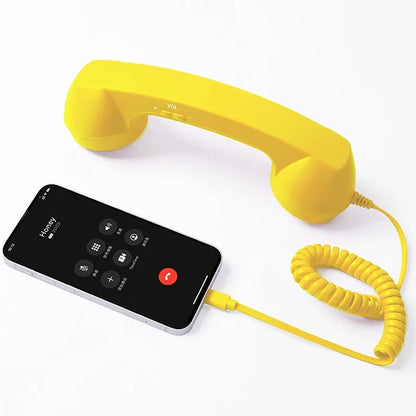 🥳2026 TOP-VERKAUF🥳💞50.000+ VERKAUFT!📞✨ Weihnachts-Sale – Nur 9,99 £! Retro Telefonhörer – Blockiert bis zu 99% der Telefonstrahlung. Klassisches Gefühl, moderner Type-C-Anschluss – Sicherere lange Anrufe! 🛡️🎄