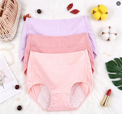 [🔥 Buy 1, Get 2 Free! 🔥] 2026 New Arrival: Plus-Size, High-Waisted, Antibacterial, Leak-Proof Panties