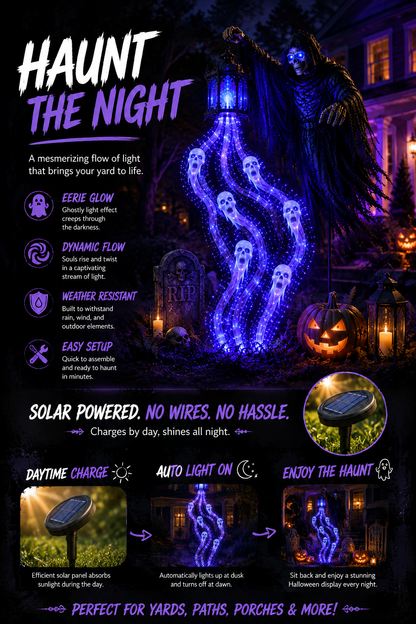 Soul Harvester™ Animated Halloween Yard LightTurn Your Front Yard Into the House Everyone Talks About