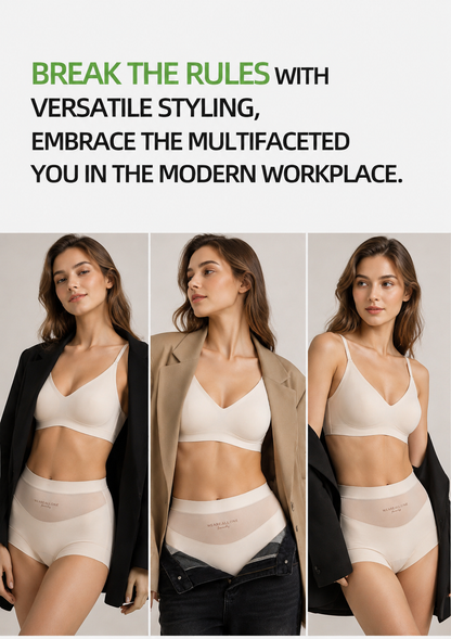 ❤️BUY 1 GET 2 FREE ❤️  High-waisted, plus-size (up to 130kg) women's briefs featuring silk fabric, antibacterial properties, an extended gusset, and a wedgie-proof design