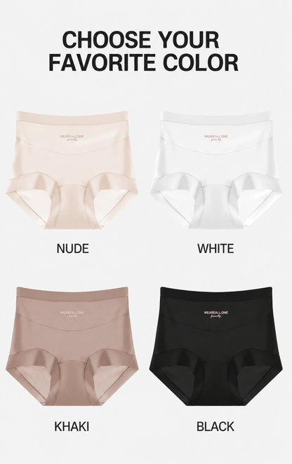❤️BUY 1 GET 2 FREE ❤️  High-waisted, plus-size (up to 130kg) women's briefs featuring silk fabric, antibacterial properties, an extended gusset, and a wedgie-proof design
