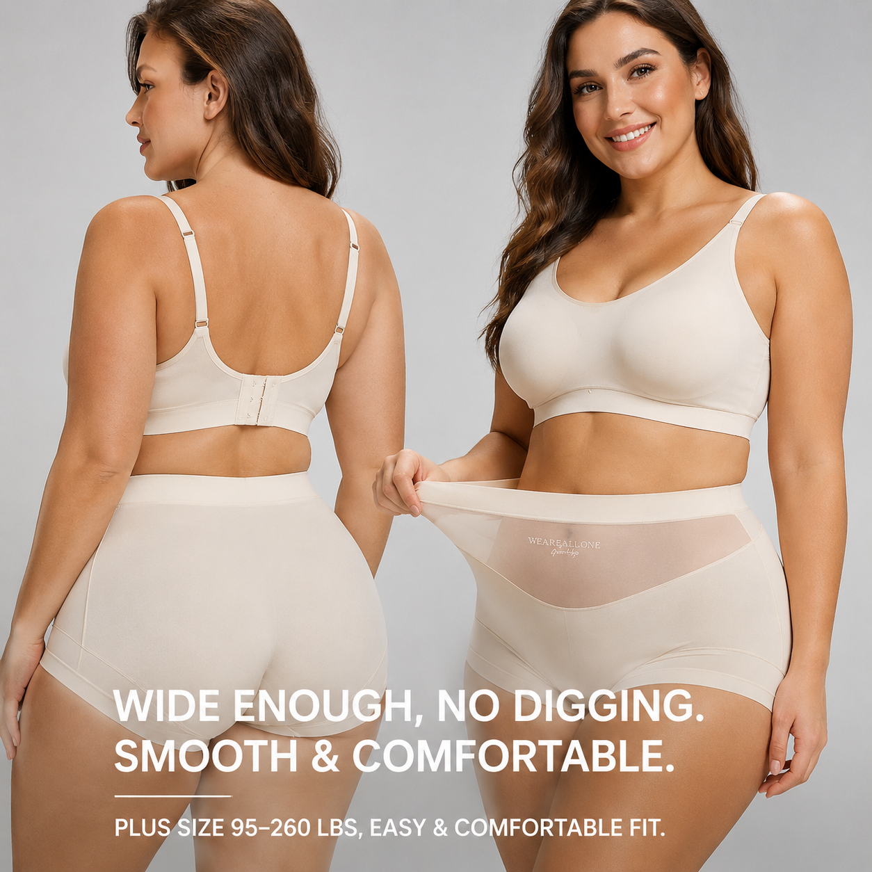 ❤️BUY 1 GET 2 FREE ❤️  High-waisted, plus-size (up to 130kg) women's briefs featuring silk fabric, antibacterial properties, an extended gusset, and a wedgie-proof design