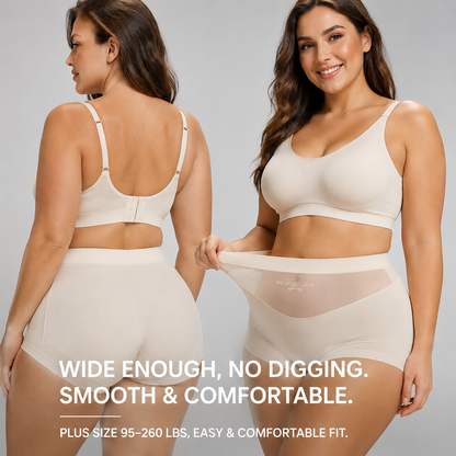 ❤️BUY 1 GET 2 FREE ❤️  High-waisted, plus-size (up to 130kg) women's briefs featuring silk fabric, antibacterial properties, an extended gusset, and a wedgie-proof design
