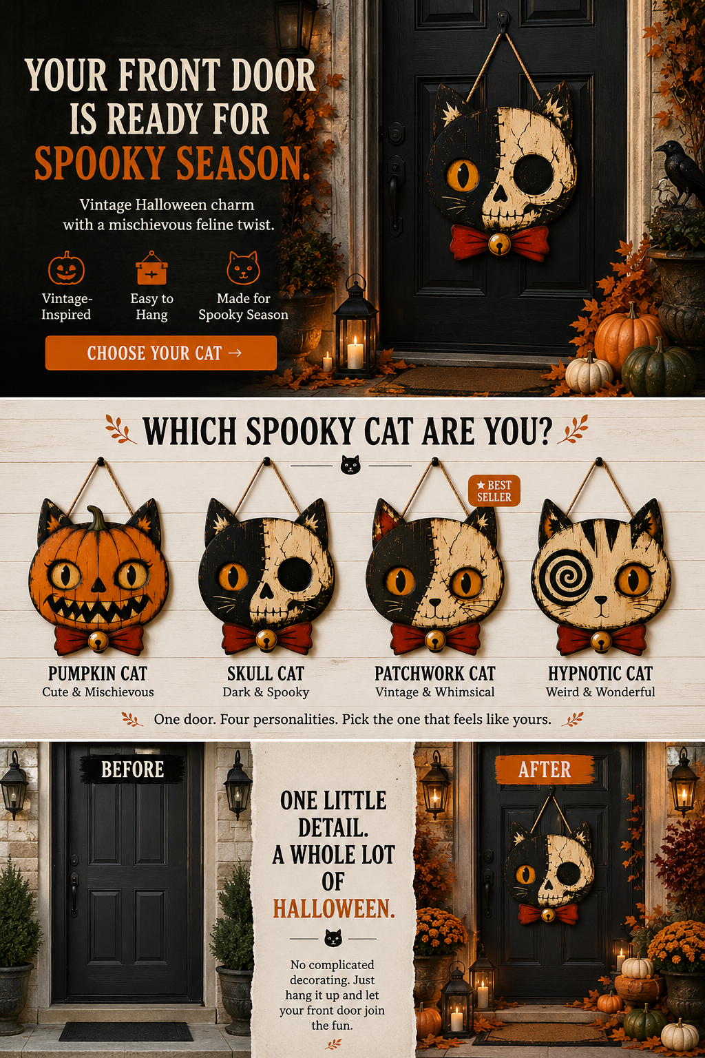 🎃Buy more, get more free YWhich Spooky Cat Are You?  🎃🐈‍⬛