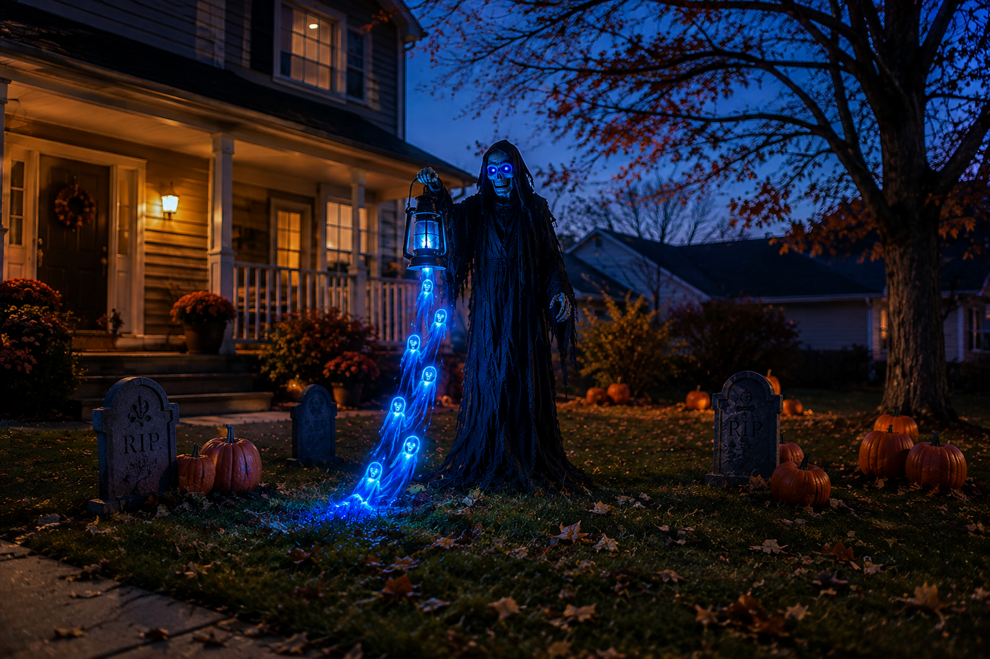 Soul Harvester™ Animated Halloween Yard LightTurn Your Front Yard Into the House Everyone Talks About