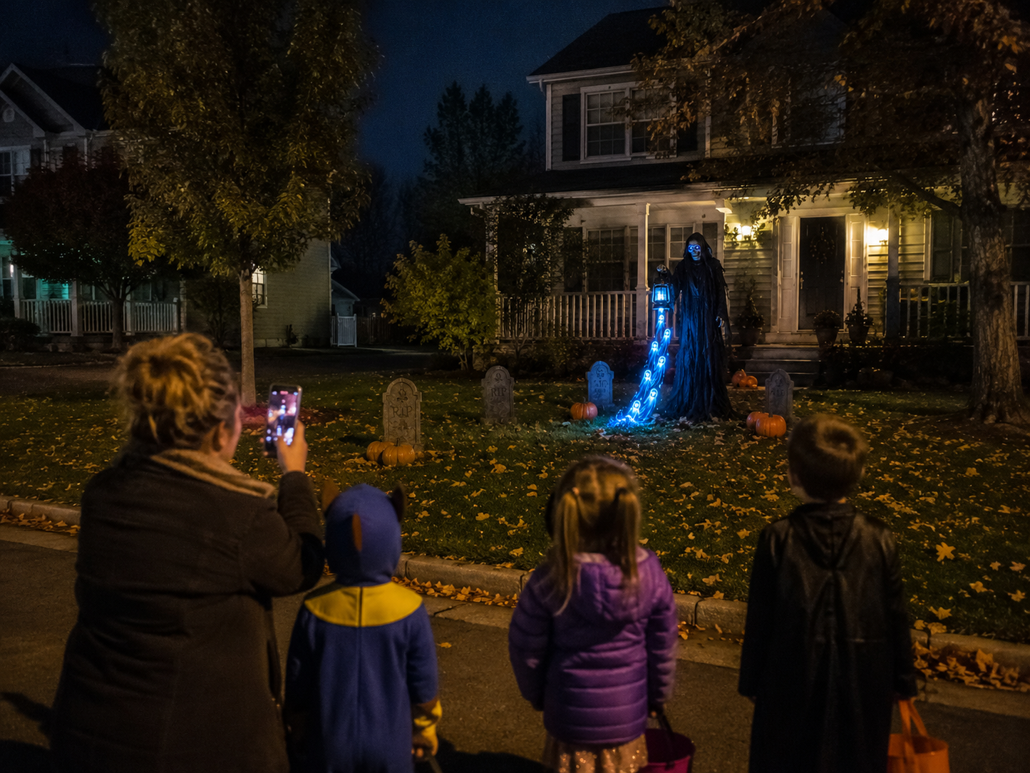 Soul Harvester™ Animated Halloween Yard LightTurn Your Front Yard Into the House Everyone Talks About