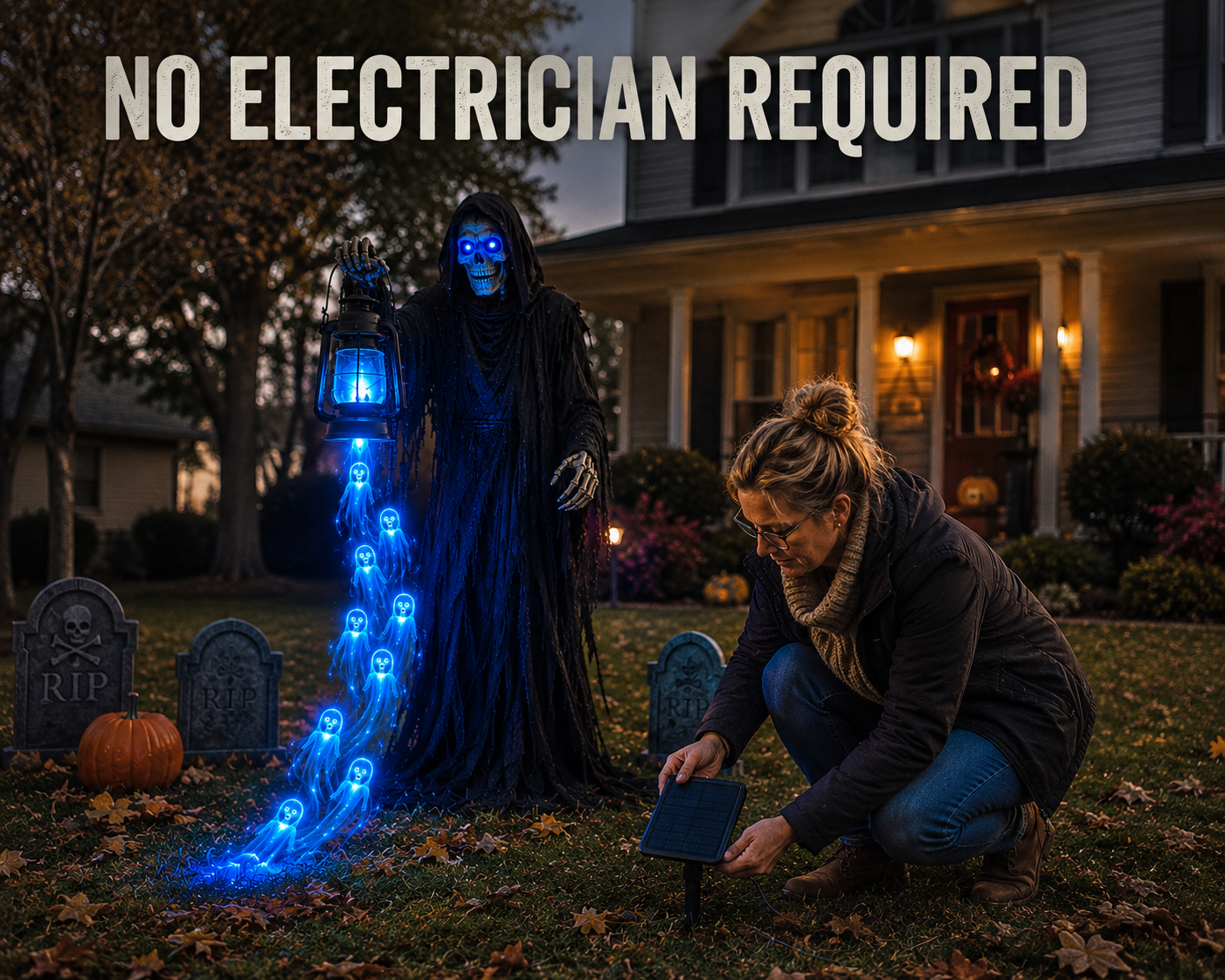 Soul Harvester™ Animated Halloween Yard LightTurn Your Front Yard Into the House Everyone Talks About