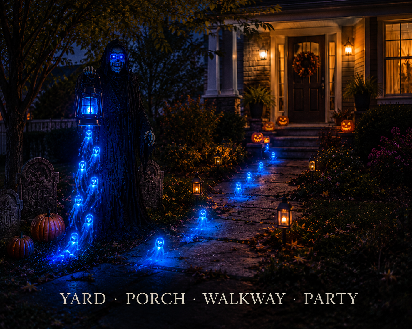 Soul Harvester™ Animated Halloween Yard LightTurn Your Front Yard Into the House Everyone Talks About