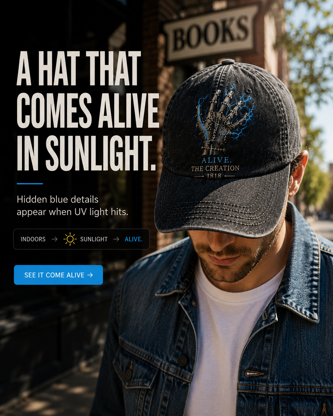 ☀️The Creation™ UV-Reactive Vintage Cap⚡