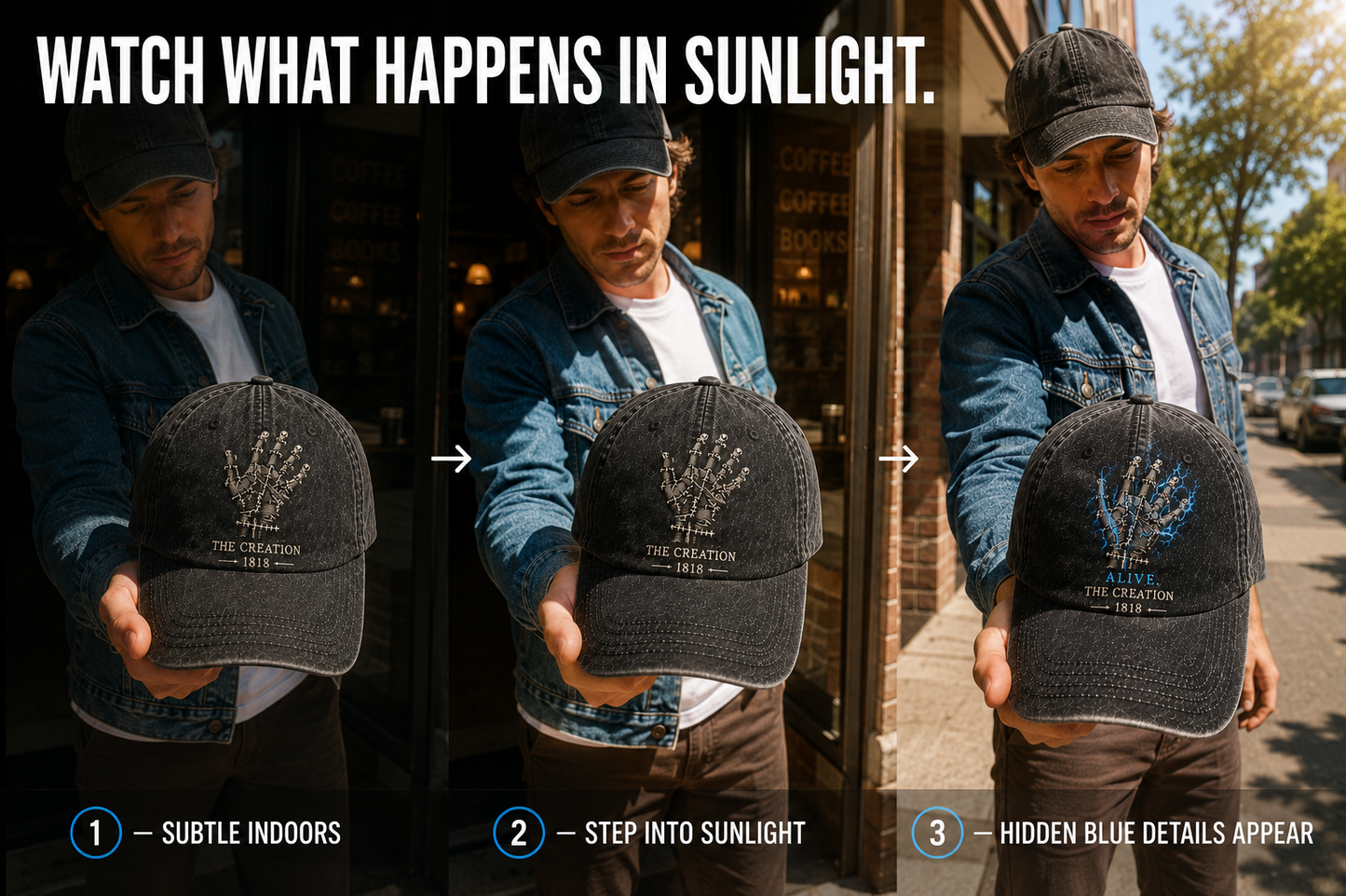 ☀️The Creation™ UV-Reactive Vintage Cap⚡