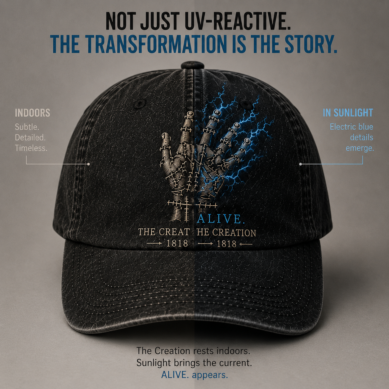 ☀️The Creation™ UV-Reactive Vintage Cap⚡