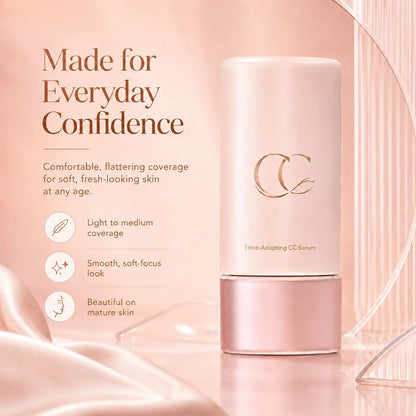 Lightweight Even-Tone CC Serum – Color Correcting & Mature Skin Friendly