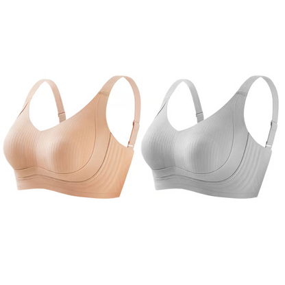 Non-marking, skin-friendly push-up bra without underwire