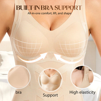 Seamless Body Shaping Camisole with Built-in Bra