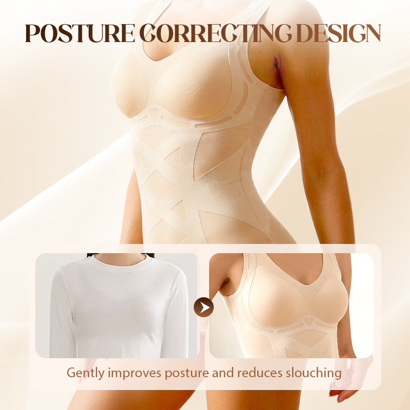 Seamless Body Shaping Camisole with Built-in Bra