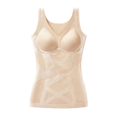 Seamless Body Shaping Camisole with Built-in Bra